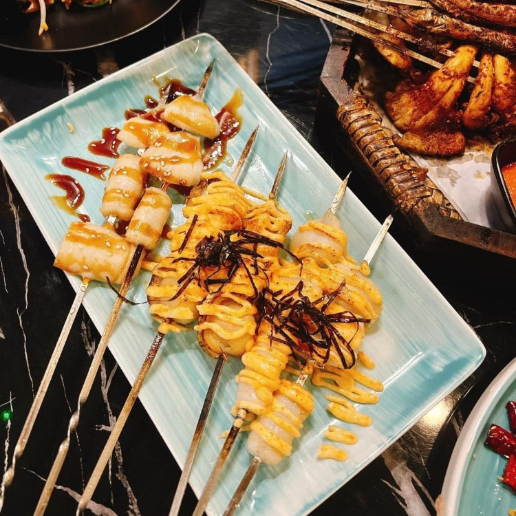 Mentaiko Satay from Artistick in Chinatown, Singapore