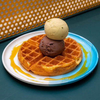 Double Scoop Ice Cream & Waffle Set by Icebar (Hougang)