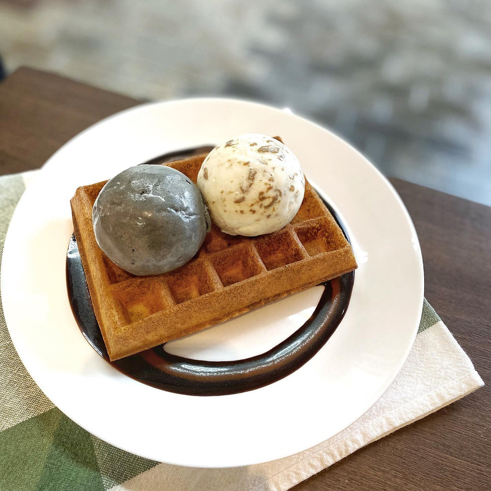 Double Scoop Ice Cream and Waffle Set by Denzy Gelato (Bedok) on Chope