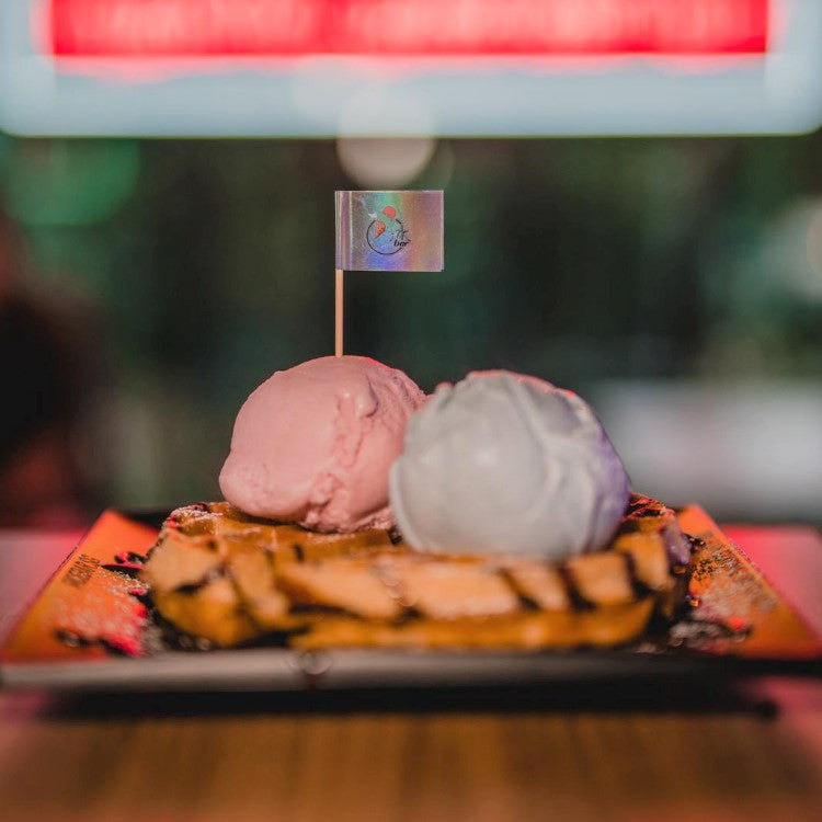 Double Scoop Ice Cream & Waffle Set by Icebar (Hougang)