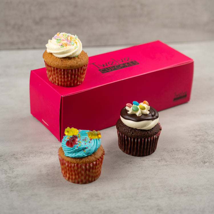Box of 3 Cupcakes by Twelve Cupcakes - BFS22