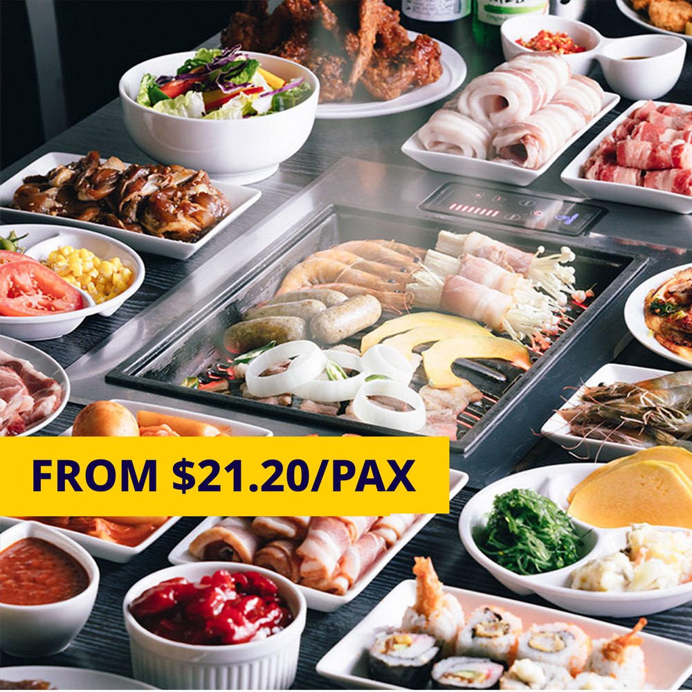 I'm Kim Korean BBQ (SOTA) - Up to 23% Off Ala Carte Buffet with Canned Drinks & Korean Ice-Cream for 2 pax